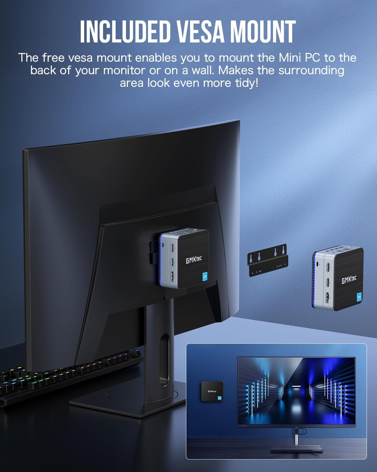 GMKtec Mini PC N100, with pre-installation Windows 11 Pro, G2